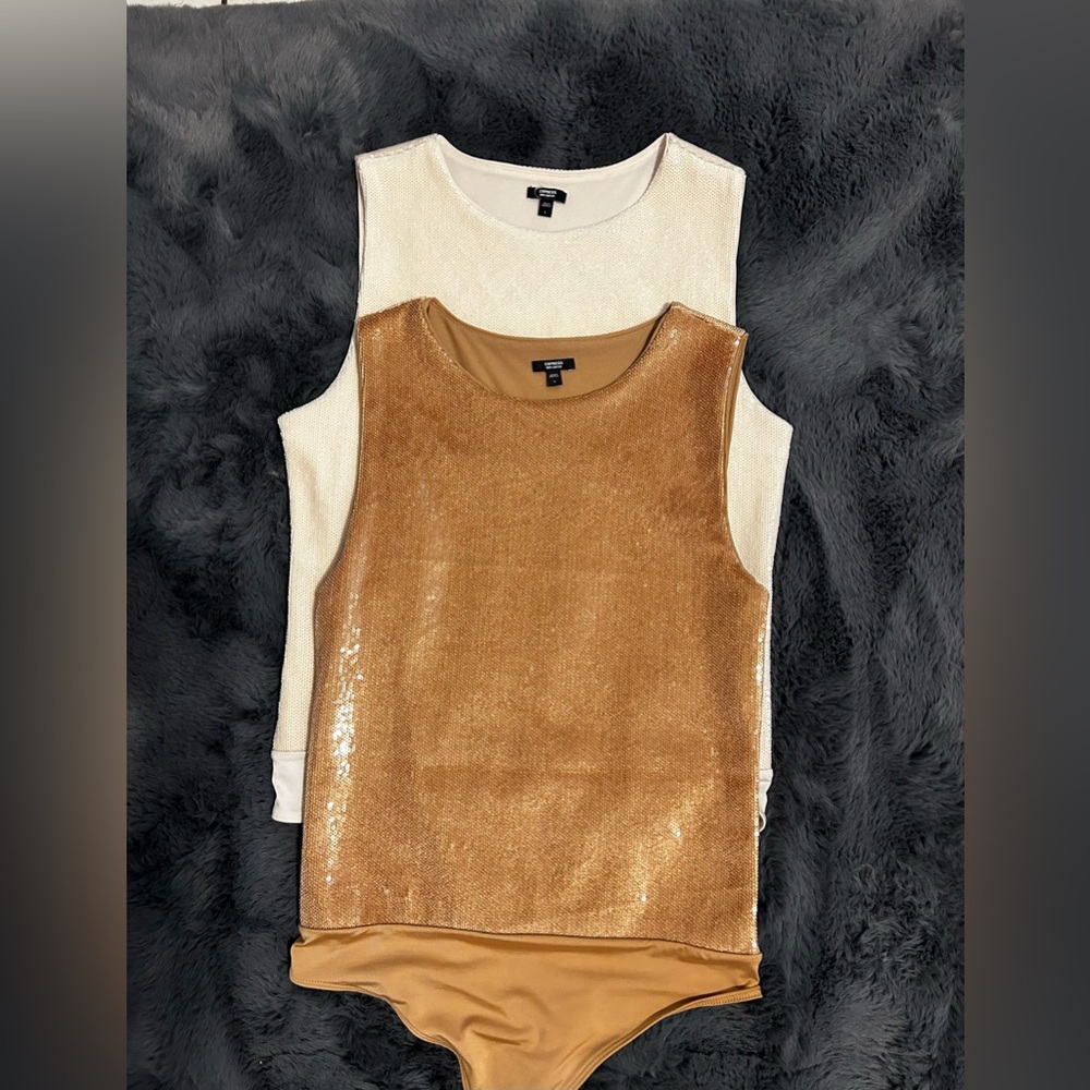 Express Body Contour Sequence Bodysuits In A Size… - image 1